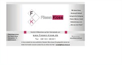 Desktop Screenshot of fliesen-klose.de